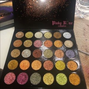 Pinky rose glitter palette